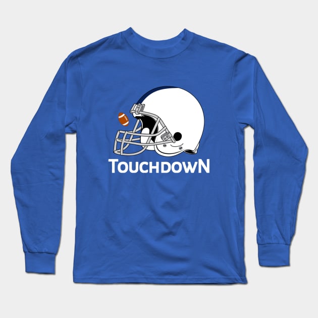 Touchdown American Football Long Sleeve T-Shirt by radeckari25